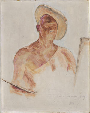Lot 8132, Auction  123, Gulbransson, Olaf, Maler an Staffelei (Selbstportrait)