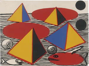 Lot 8217, Auction  123, Calder, Alexander, Pyramids and Fish