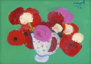 Lot 8283, Auction  123, Lemcke, Dietmar, Kleiner rot-weißer Strauß