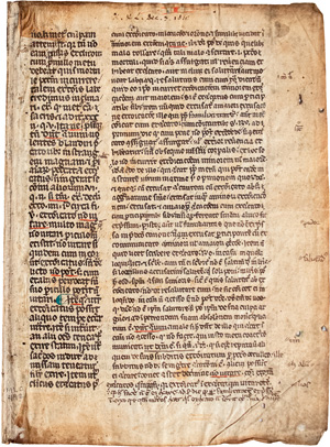 Lot 838, Auction  124, Raimund von Penyafort, Lateinische Handschrift auf Pergament