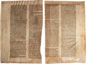 Lot 858, Auction  124, Lombardus, Petrus, Lateinische Handschrift auf Pergament