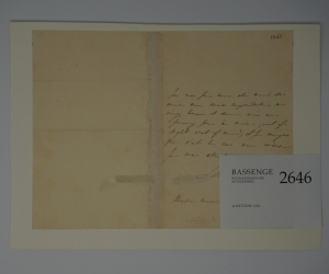 Lot 2646, Auction  124, Montez, Lola, Eigenhändiger Brief