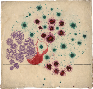 Lot 6706, Auction  124, Pirchan, Emil, Komposition in Rot,  Grün und Mauve