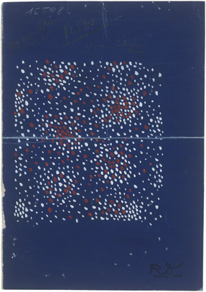 Lot 6929, Auction  124, Dufy, Raoul, Flocons rouges et blancs sur fond bleu