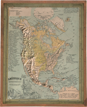 Lot 20, Auction  125, Ravenstein, Friedrich August, Atlas géographique en relief. Frankfurt um 1865. - Mit 8 Reliefkarten und 8 lithographischen Karten
