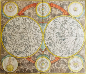 Lot 26, Auction  125, Schenck, Peter, Planisphaerium Coeleste. Kolorierter Kupferstich. Amsterdam, P. Schenck, 1710