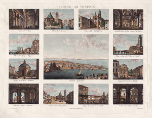 Lot 112, Auction  125, Lose, Caroline, Vedute di Venezia. Kupferstich. Mailand, Gebrüder Bettalli, um 1845