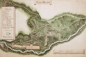 Lot 149, Auction  125, Vogel, David, Plan vom Pfeffers-Baad. Kolorierte Zeichnung. Zürich, D. Vogel, 1793