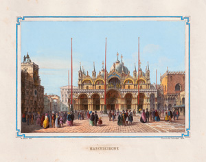 Lot 154, Auction  125, Zanotto, Francesco, Venezia. 19 Lithographien. Venedig, Brizeghel, 1857-1859