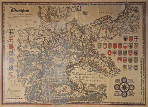 Lot 457, Auction  125, Koch, Rudolf, Deutschland und angrenzende Gebiete. Leipzig, Insel-Verlag, 1938. - Monumentale Landkarte des Deutschen Reichs im Farboffset