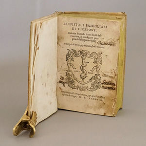 Lot 727, Auction  125, Cicero, Marcus Tullius, Le epistole famigliari. Venedig, A. Manutius, 1548. - Zweite Aldus-Ausgabe