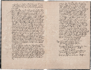 Lot 1049, Auction  125, Wittenberger Schreiben, "Extract schreibens auß Wittemberg von meinem pofessore". Deutsche Handschrift auf Papier.