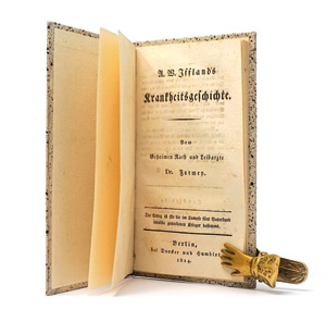Lot 1550, Auction  125, Formey, Johann Ludwig, A. W. Iffland's Krankheitsgeschichte. Berlin, Duncker und Humblot, 1814. - Erste Ausgabe