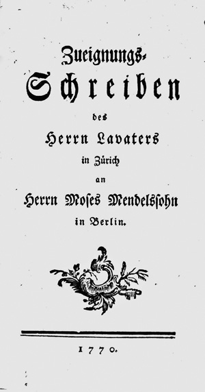 Lot 1647, Auction  125, Lavater, Johann Caspar, Sammelband mit 6 Kleinschriften zum sogenannten Lavaterstreit. Verschiedene Orte und Verlage, 1770-1771