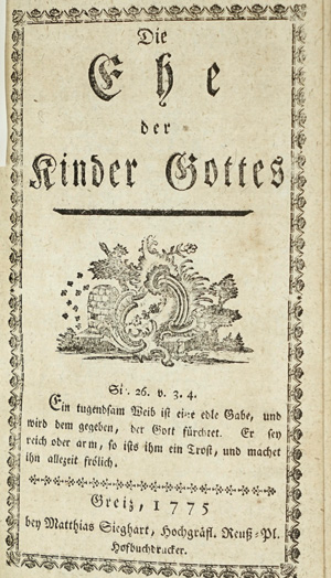 Lot 1687, Auction  125, Reiz, Wilhelm Gottlieb, Sammelband mit 16 Kleinschriften. Zumeist Greiz, Matthias Sieghart, 1762-1779