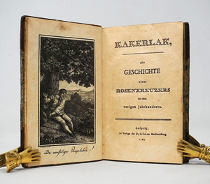 Lot 1752, Auction  125, Wezel, Johann Carl, Kakerlak, oder Geschichte eines Rosenkreuzers. Leipzig, Dyk, 1784. -  Seltene erste Ausgabe 