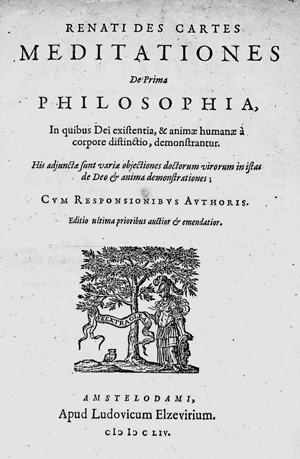 Lot 1762, Auction  125, Descartes, René, Meditationes de prima philosophia. Amsterdam, L. Elzevier, 1654. - Zweiter Elzevierdruck im Quartformat