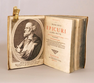 Lot 1770, Auction  125, Gassendi, Pierre, Syntagma philosophiae Epicuri. Den Haag, A. Ulacq, 1659