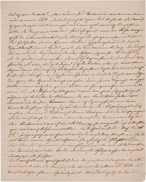 Lot 2001, Auction  125, Arnim, Bettine von, 2 eigenhändige Brief-Entwürfe. 1854