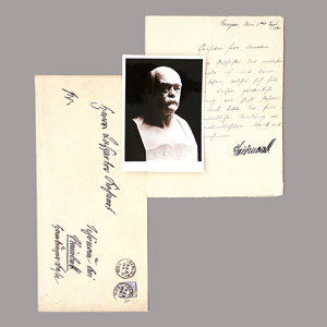 Lot 2089, Auction  125, Bismarck, Otto Fürst von, Brief an Ferdinand Schultz. 1891