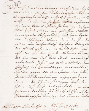 Lot 2108, Auction  125, Maria Theresia, röm.-dt. Kaiserin, Brief an den Baron Bruckenthal