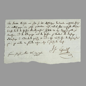 Lot 2167, Auction  125, Lichnowsky, Karl Fürst von, Brief an Andreas Streicher. Um 1800