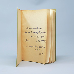 Lot 3029, Auction  125, Benn, Gottfried, Altern als Problem für Künstler. Wiesbaden, Limes, 1954. - Widmungsexemplar