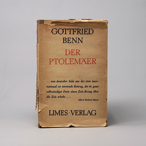 Lot 3030, Auction  125, Benn, Gottfried, Der Ptolemäer. Wiesbaden, Limes, 1949. - Widmungsexemplar