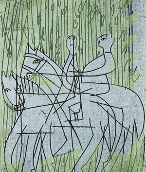 Lot 3129, Auction  125, Grieshaber, HAP, Osterritt. Köln, Der Spiegel, 1964. - Mit 39 Farbholzschnitten. 350 Exemplare