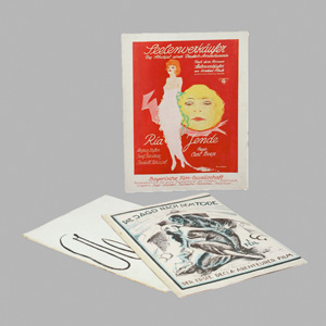 Lot 3469, Auction  125, Filmprogrammhefte, 3 Programmhefte für deutsche Stummfilme der 1920er Jahre. 1919-1929