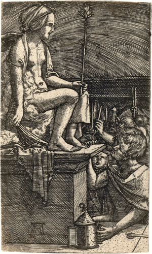 Lot 5004, Auction  125, Altdorfer, Albrecht, Die Rache des Zauberers Vergil oder: Die römische Kurtisane