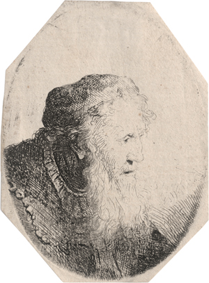 Lot 5027, Auction  125, Bol, Ferdinand, Bärtiger Greis mit Käppchen. im Profil