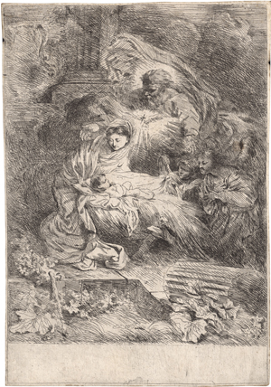 Lot 5047, Auction  125, Castiglione, Giovanni Benedetto, Gottvater, das Christkind betrachtend.