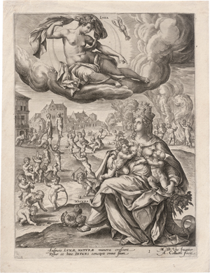 Lot 5052, Auction  125, Collaert, Adriaen, Sechs Planeten