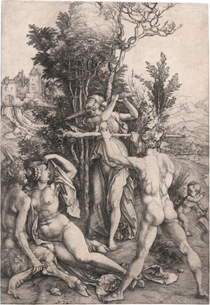Lot 5069, Auction  125, Dürer, Albrecht, Die Eifersucht oder auch: Herkules genannt