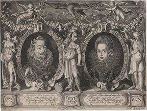 Lot 5120, Auction  125, Isselburg, Peter, Doppelportrait von Kaiser Matthias und seiner Frau Anna von Österreich