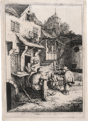 Lot 5169, Auction  125, Ostade, Adriaen van, Der bucklige Geiger