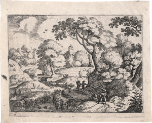 Lot 5219, Auction  125, Savery, Jacob, Landschaft mit Reisenden und einem Soldaten