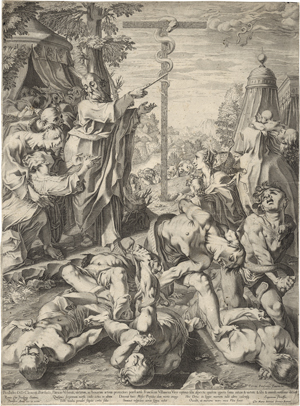 Lot 5237, Auction  125, Villamena, Francesco, Moses und die kupferne Schlange