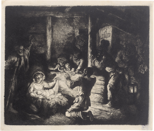 Lot 5266, Auction  125, Dietrich, Christian Wilhelm Ernst, Die Geburt Christi