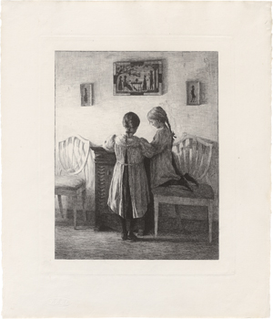 Lot 5349, Auction  125, Ilsted, Peter, Interieur mit zwei kleinen Mädchen