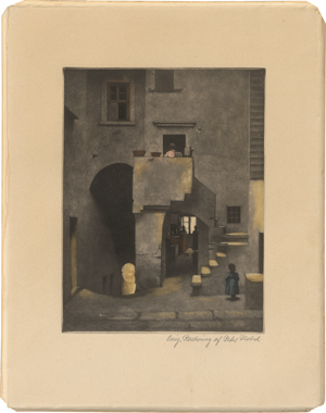 Lot 5370, Auction  125, Ilsted, Peter, Innenhof auf Capri