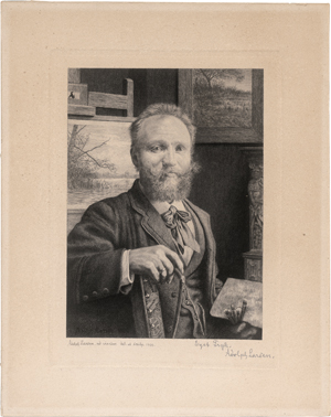 Lot 5382, Auction  125, Larsen, Adolphe, Selbstbildnis des Künstlers