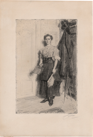 Lot 5408, Auction  125, Zorn, Anders, Das neue Hausmädchen