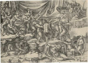 Lot 5478, Auction  125, Beatrizet, Nicolas, Das Bacchanal
