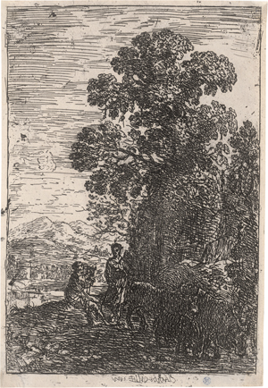 Lot 5616, Auction  125, Lorrain, Claude, Le pâtre et la bergère