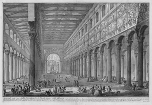 Lot 5651, Auction  125, Piranesi, Giovanni Battista, Spaccato interno della Basilica di S. Paolo fuori delle Mura