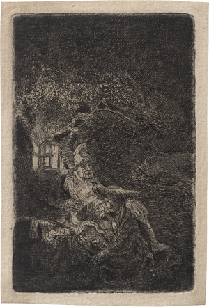 Lot 5662, Auction  125, Rembrandt Harmensz. van Rijn, Die Ruhe auf der Flucht, Nachtstück