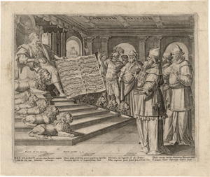 Lot 5684, Auction  125, Sadeler I, Johannes, König Salomon auf seinem Thron