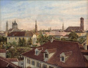 Lot 6083, Auction  125, Schierl, Joseph, Ansicht von Norden auf die Altstadt von München